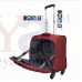 OkaeYa 16 inch 4 wheel Trolley Cabin Bag- Exclusive Pilot Bag Shape-Red